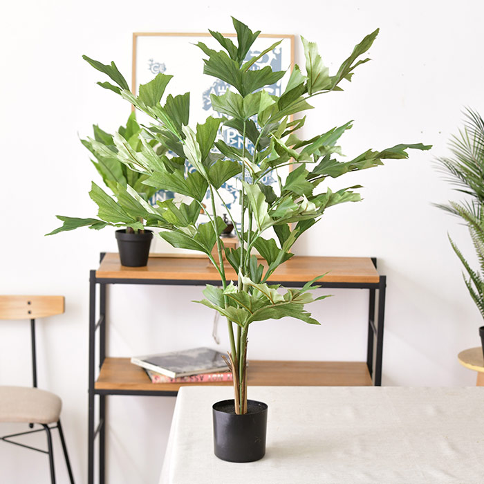 Brown. ブラウン フェイクグリーン クジャクヤシ ポット 90 | 商品種別