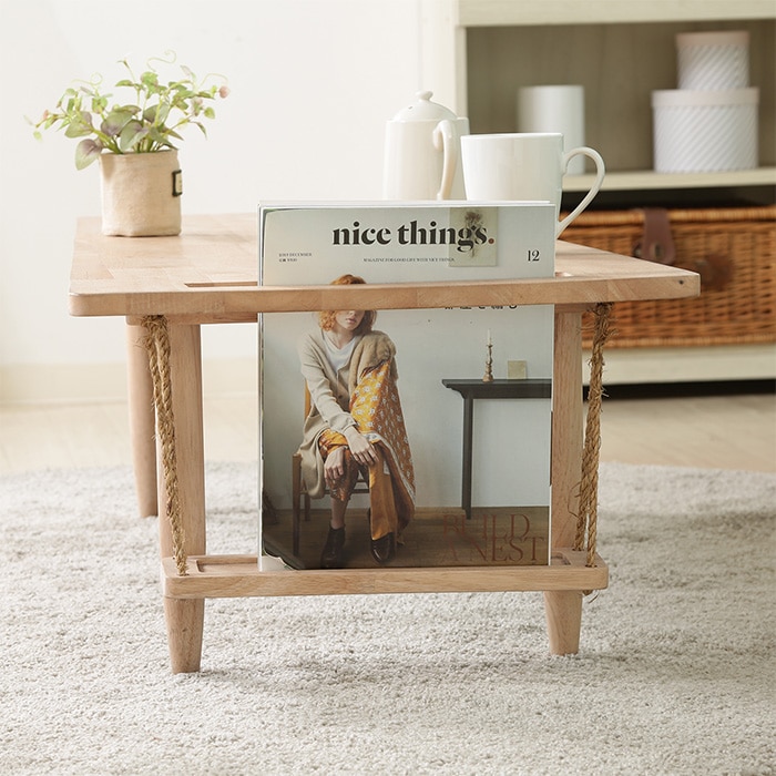 【美品】Natural Signature ブランコセンターテーブル ナチュラル Natural Signature 天然木 センターテーブル Buranko(ブランコ