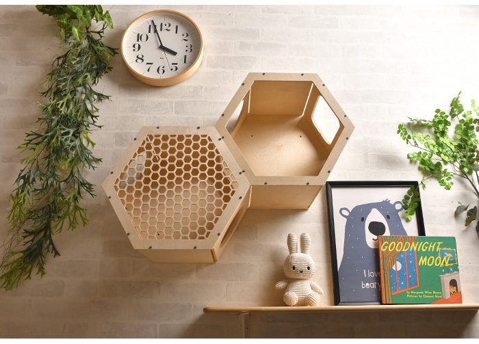 NekoNest 壁掛け キャットステップ 六角形 [単品] | 商品種別,ペット
