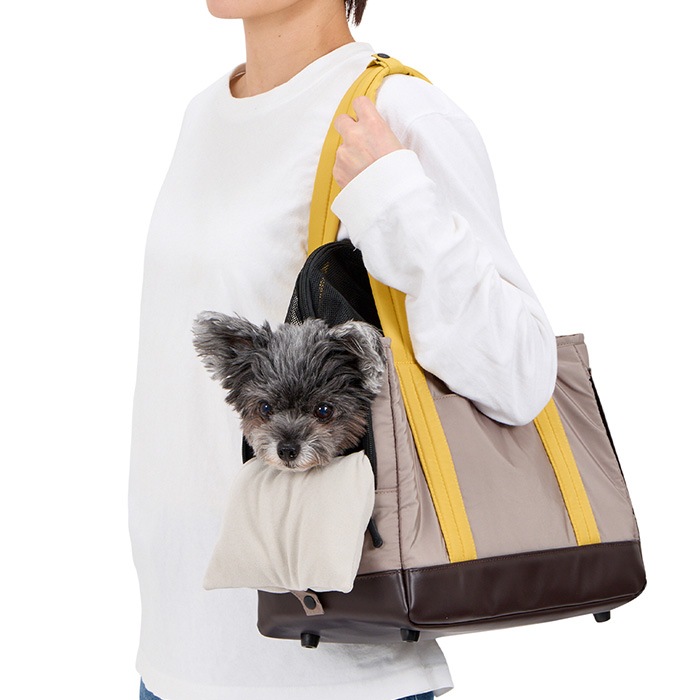 マンダリンブラザーズ犬キャリーバッグトートキャリー抗菌防臭新作アゴ乗せクッション マンダリンブラザーズ犬キャリーバッグトートキャリー抗菌防臭