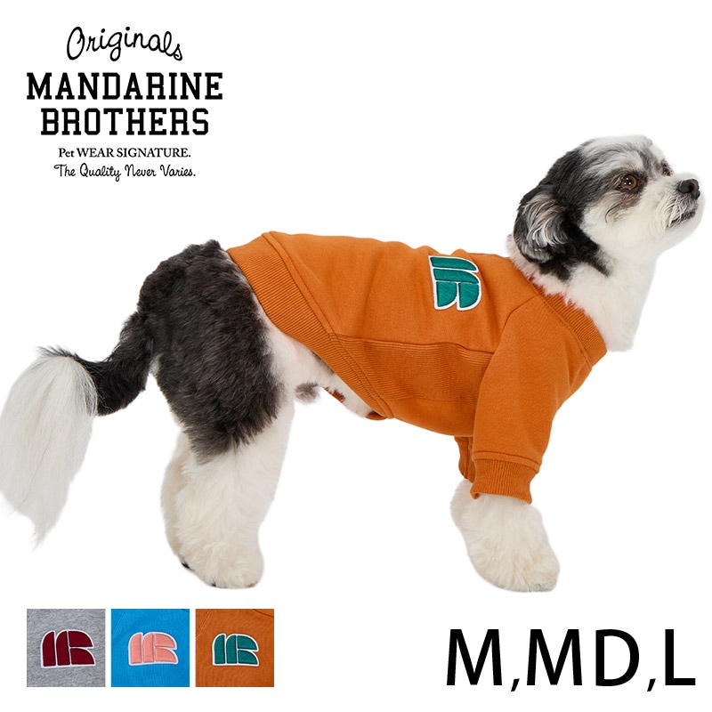 MANDARINE BROTHERS マンダリンブラザーズ 3Dロゴパッチスウェット M