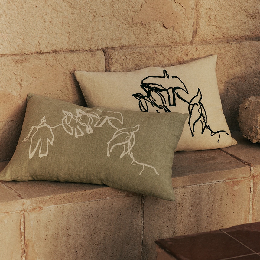 クッション 北欧 ferm LIVING ファームリビング Vuelo 鳥の飛翔 ヴエロ