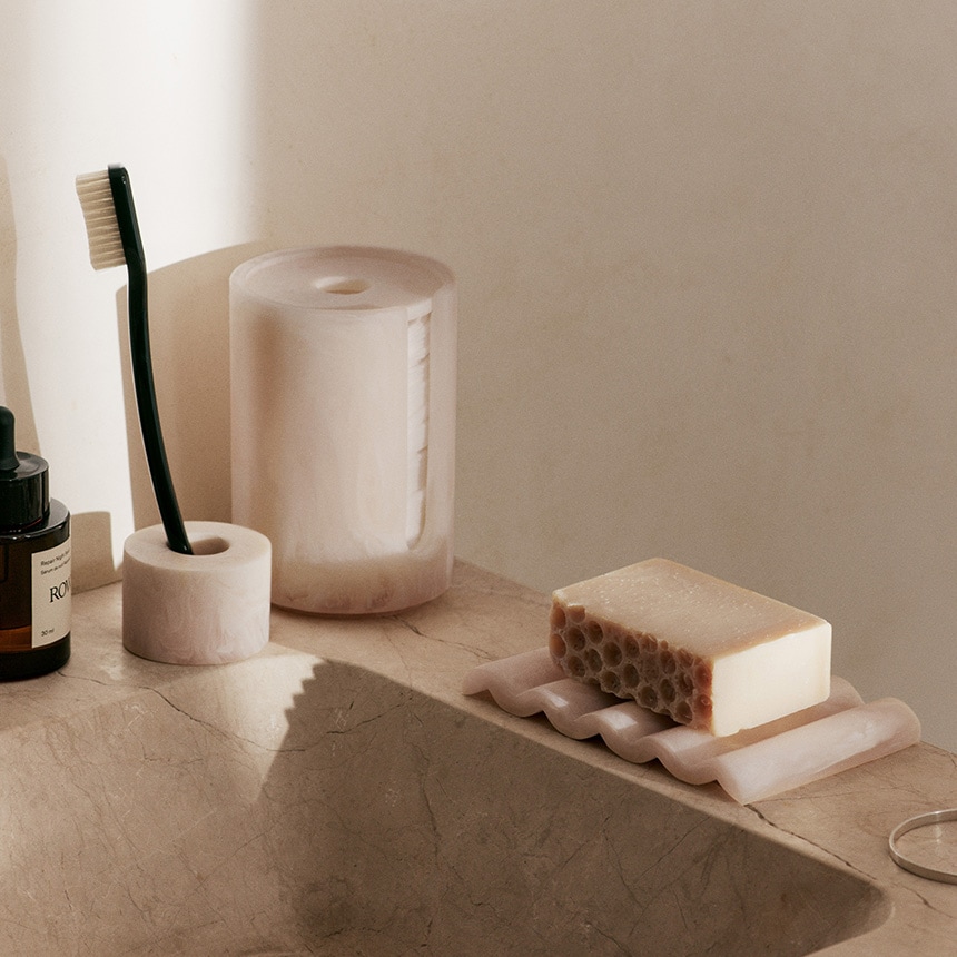 ferm LIVING ファームリビング ミストコットンパットホルダー 直径8cm