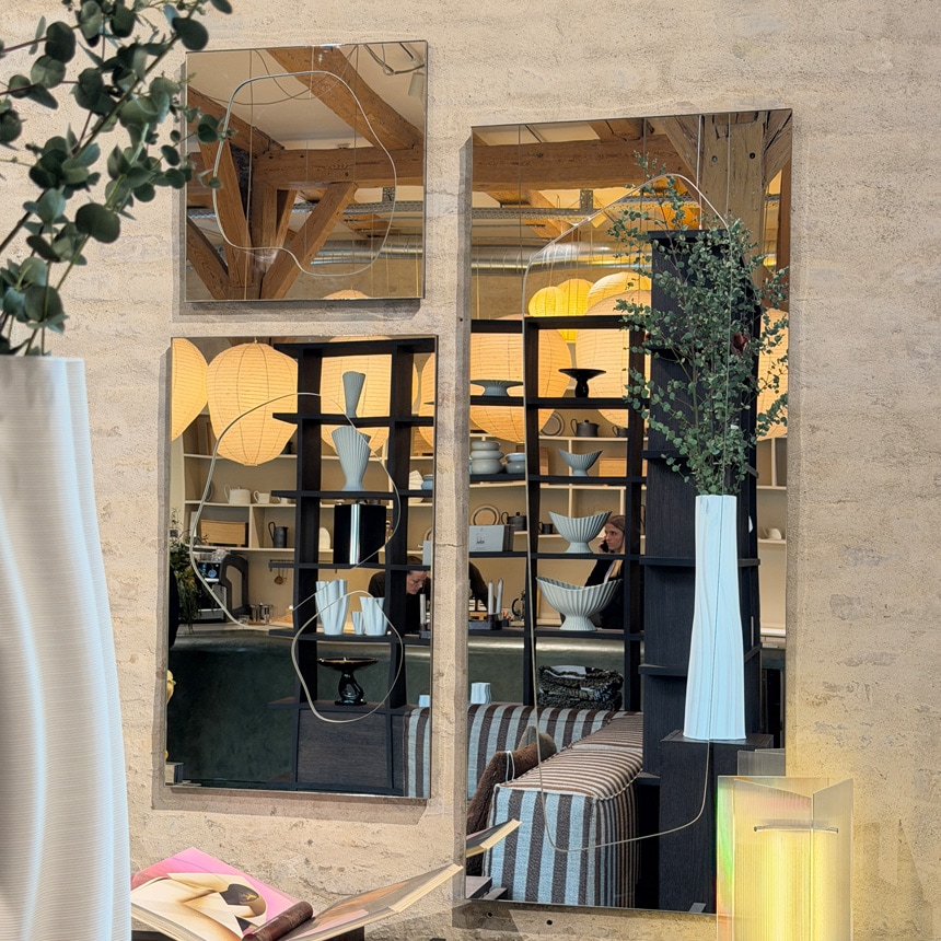 ferm LIVING ファームリビング Folia Mirror フォリア ミラー H45 北欧