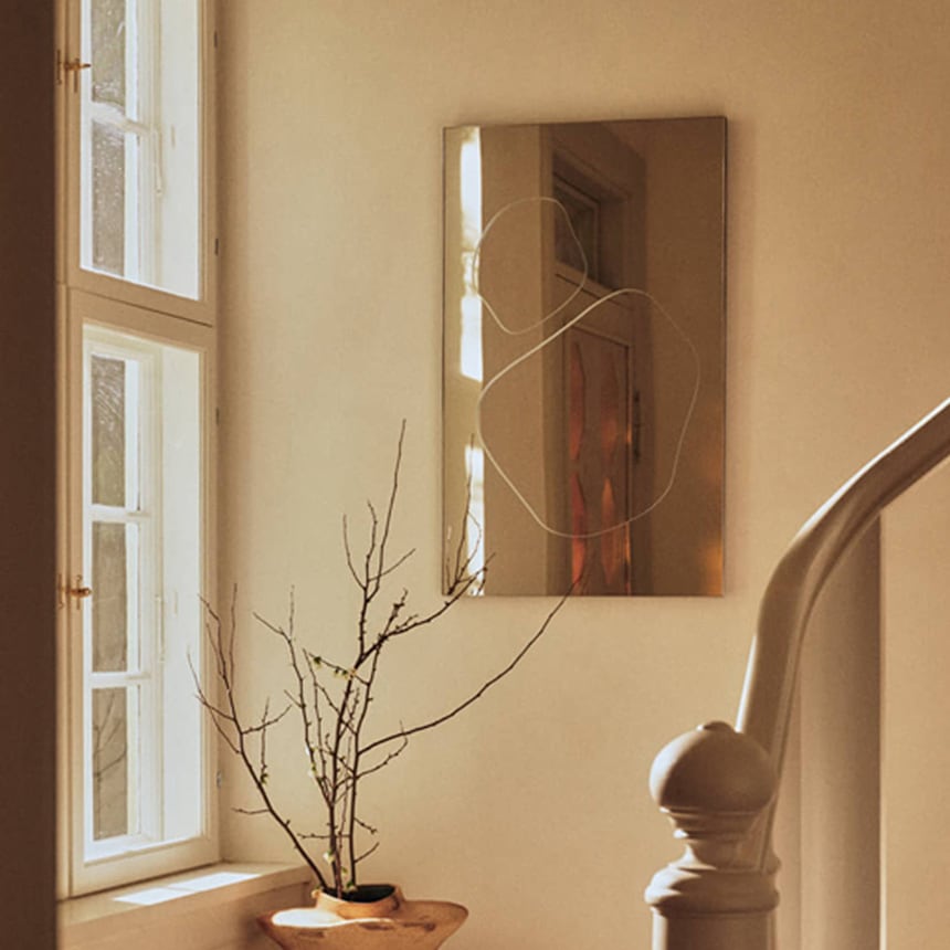 ferm LIVING ファームリビング Folia Mirror フォリア ミラー H82 北欧