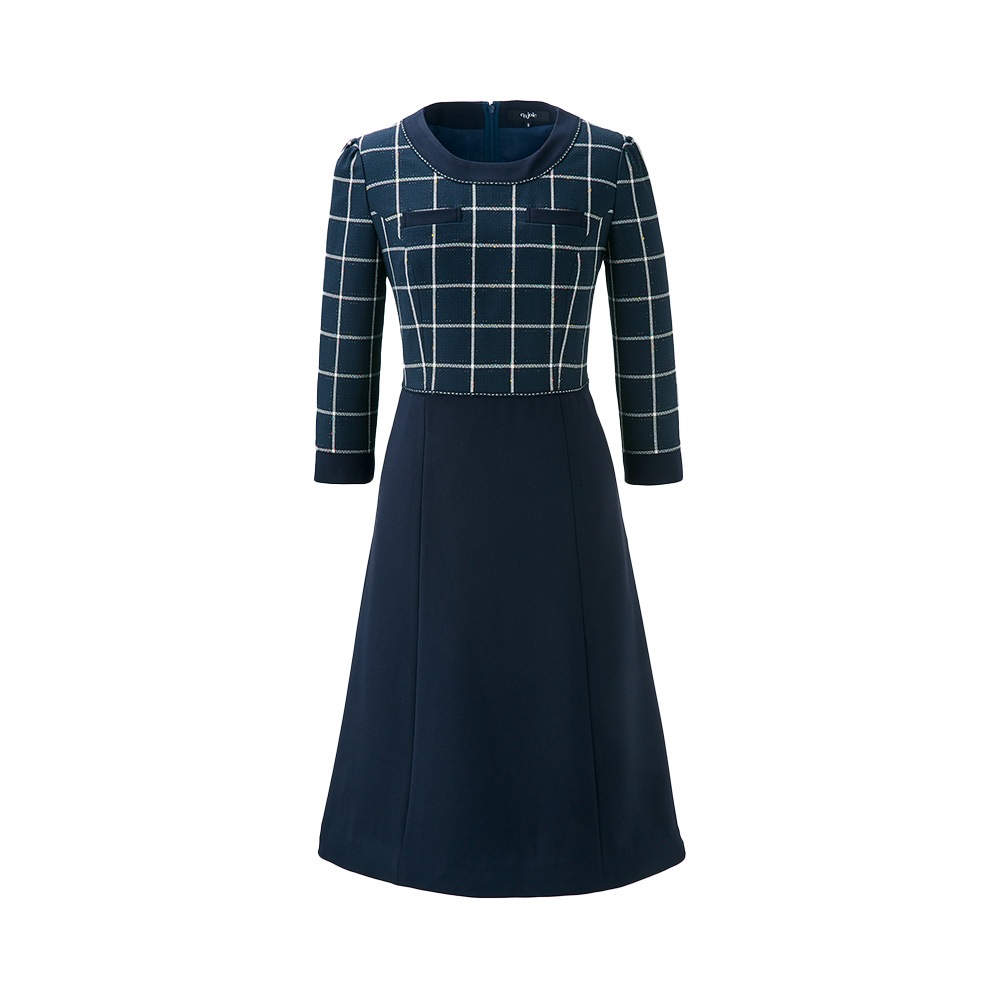 美品 アンジョア　en joie 事務服　ワンピース　11号 美品 アンジョア en joie 事務服 ワンピース 11号