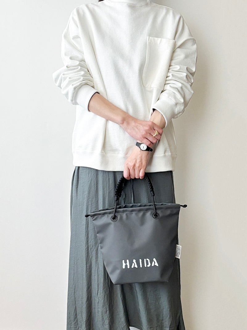 HAIDA Sandspit ハイダ PVC トートバッグ 2way ブラック グレー
