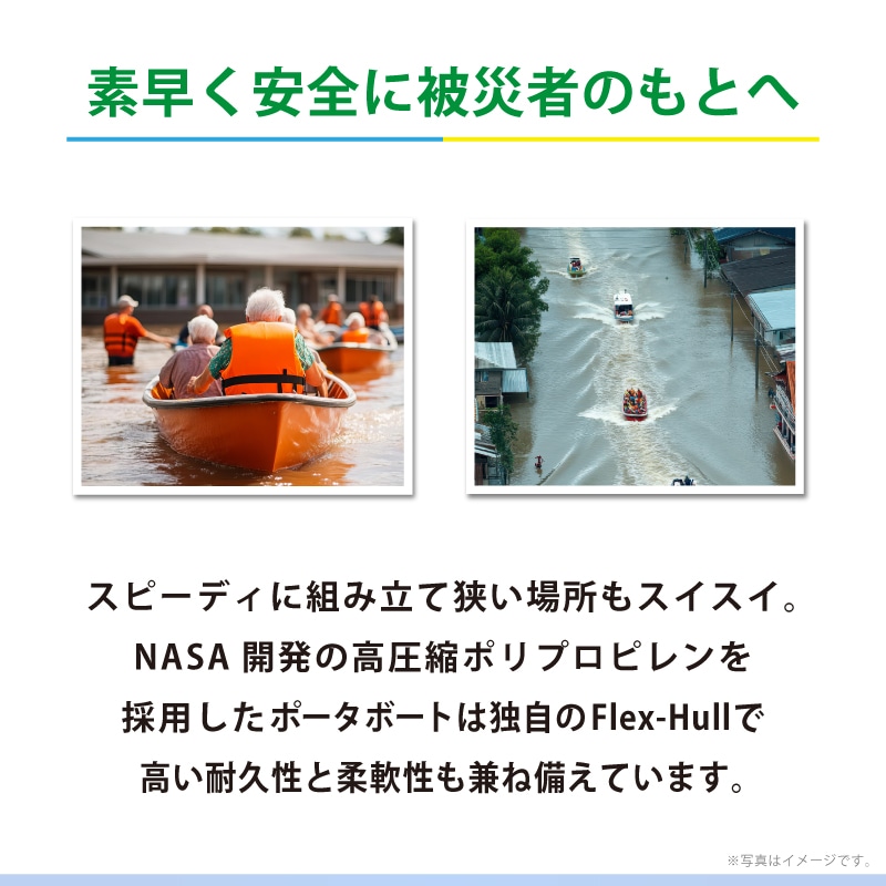 素早く安全に被災者のもとへ