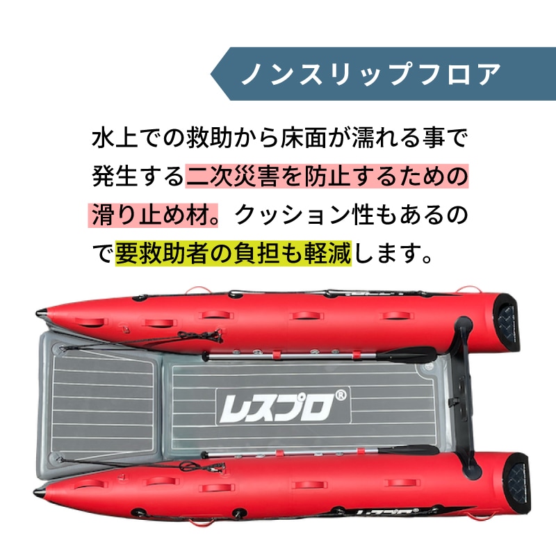 ノンスリップフロアは滑りやすい水の上での二次災害を防ぎます。