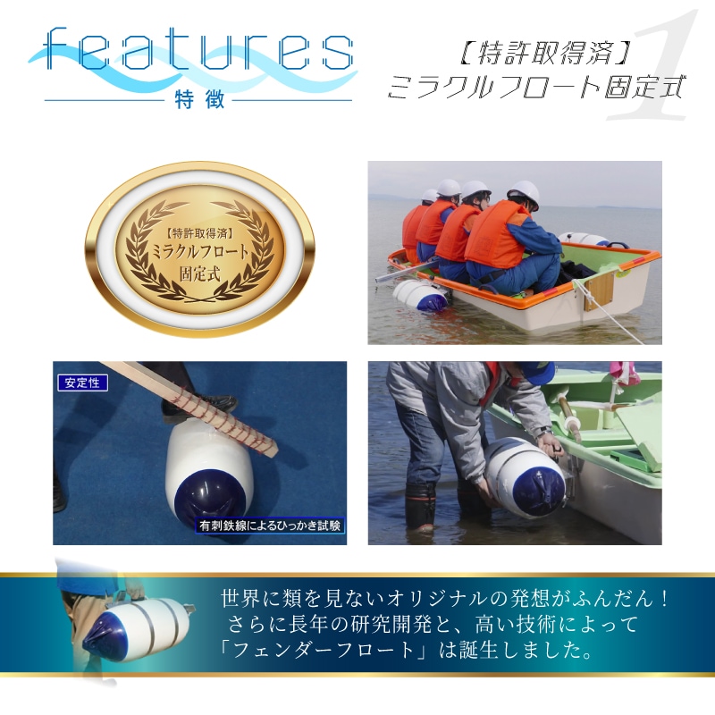 特許取得：ミラクルフロート固定式