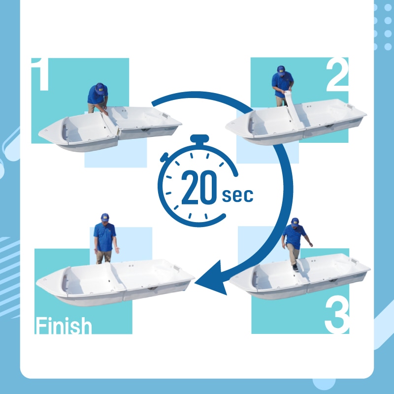 組立て簡単 約20秒