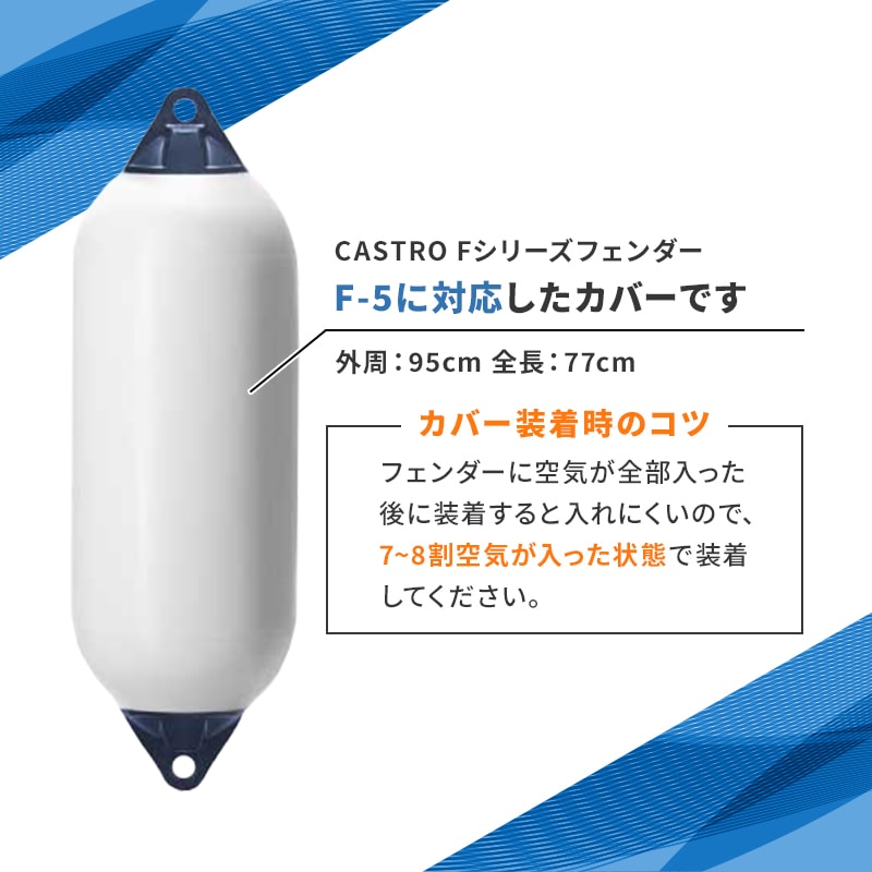 CASTRO カストロ フェンダーカバー Fシリーズ F-5用 ブルー グレー ブラック 