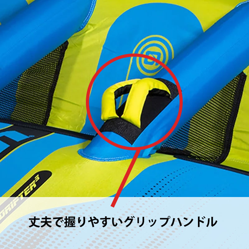 丈夫で握りやすいグリップハンドル