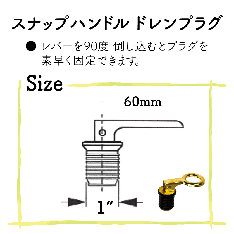 レバーを90度倒しこむとプラグを素早く固定できます。