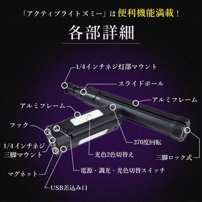 日動工業 アクティブライト ズミー FAZ-3PL2