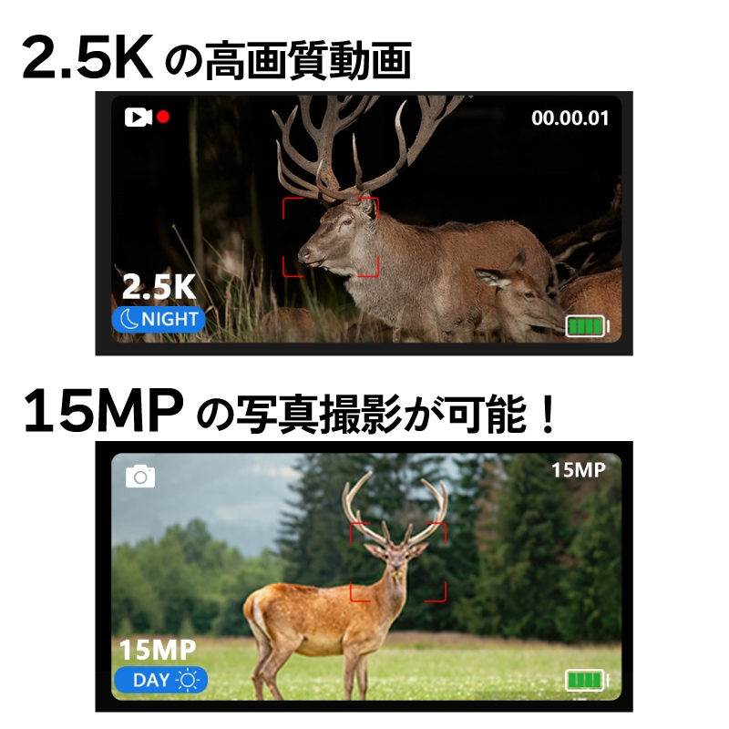 暗闇でも撮影できる暗視双眼鏡 ナイトハンターS
