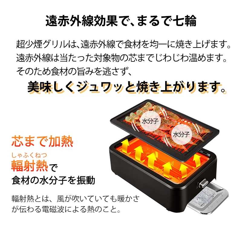 遠赤外線効果で、まるで七輪