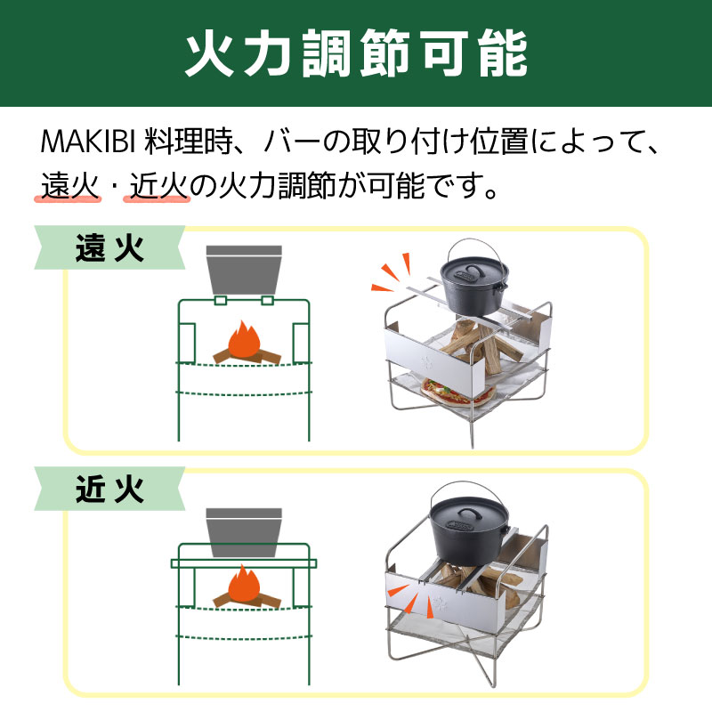 ロゴスファイヤークックピット 火からの距離で火力調節