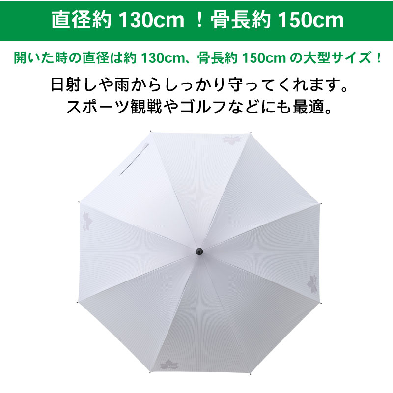 開いた時の直径約130cm、骨長約150cmの大型サイズ