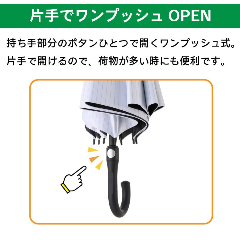 片手でワンプッシュOPEN