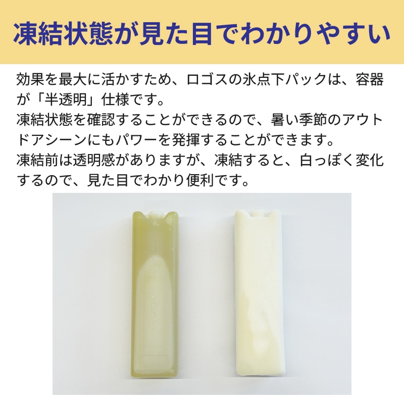 凍結状態が見た目でわかる