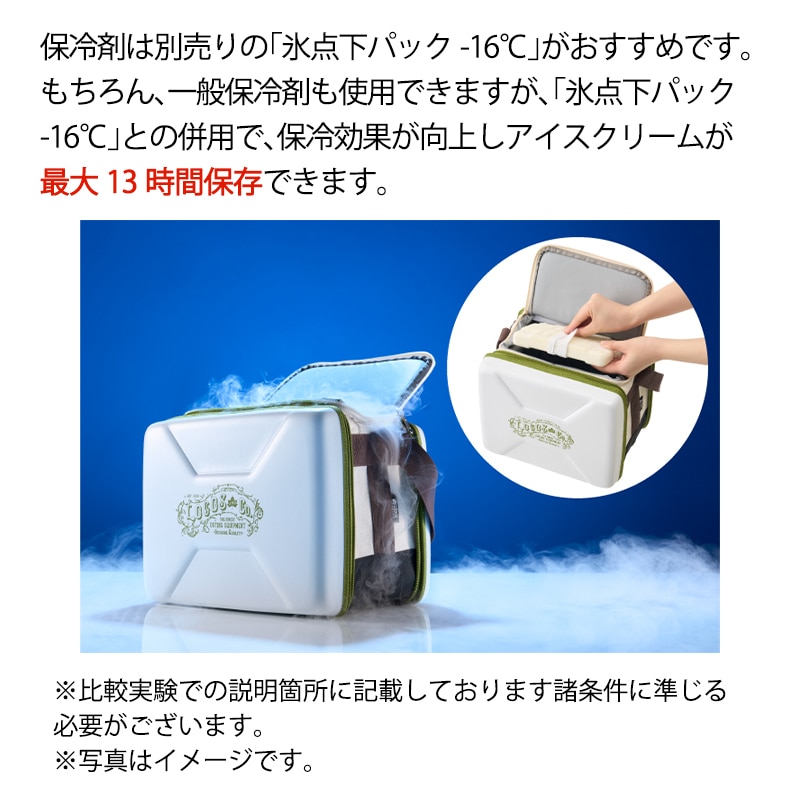 別売りの「氷点下パック-16℃」がおすすめ