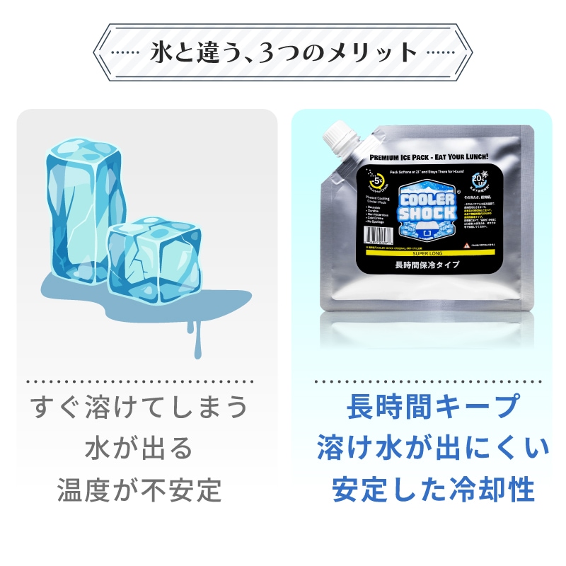氷と違う３つのメリット