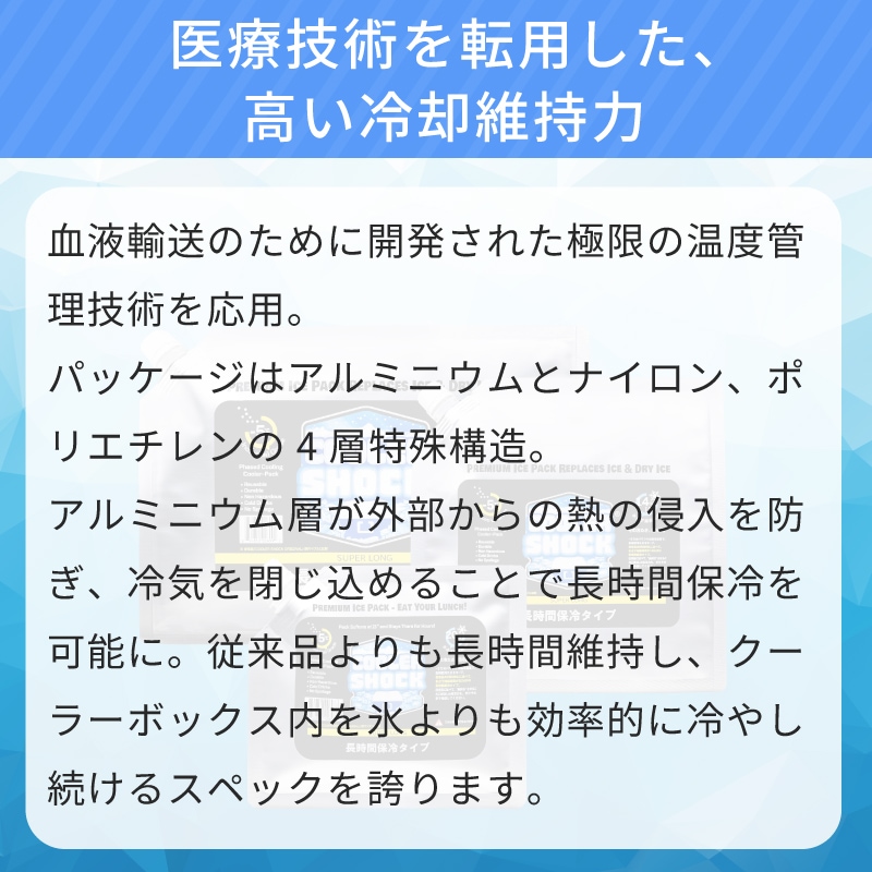 医療技術を転用した高い冷却維持力