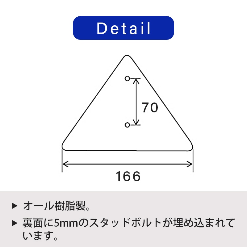 三角反射板 1個