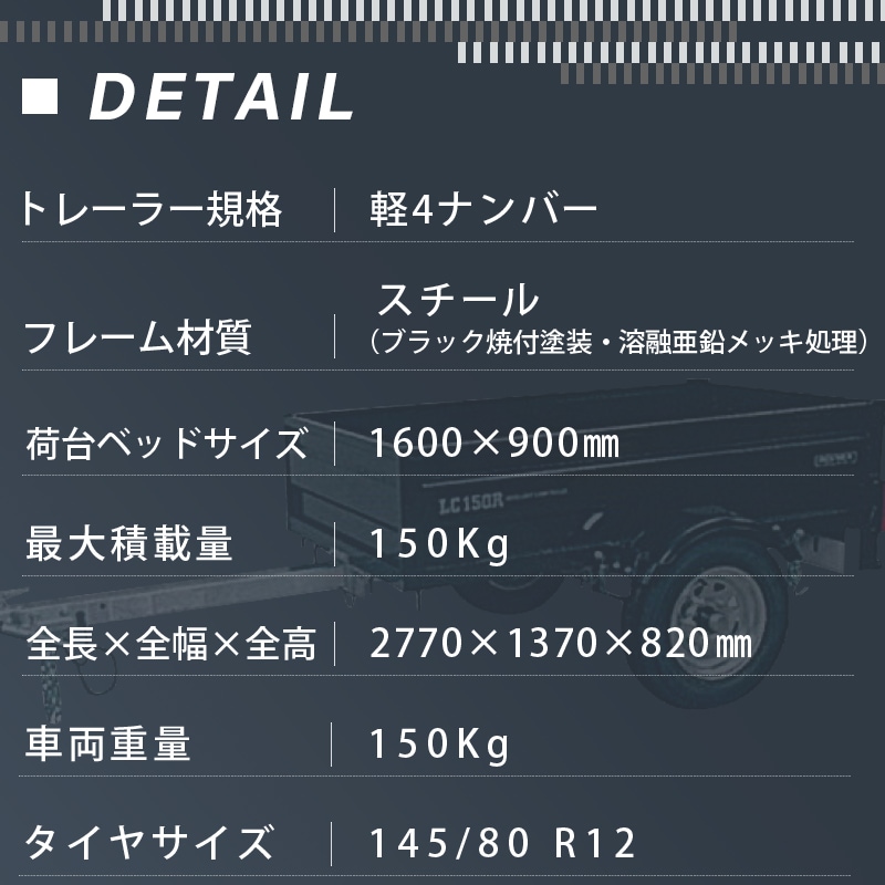 SOREX　ソレックス LC150R CARGO　カーゴトレーラーの詳細