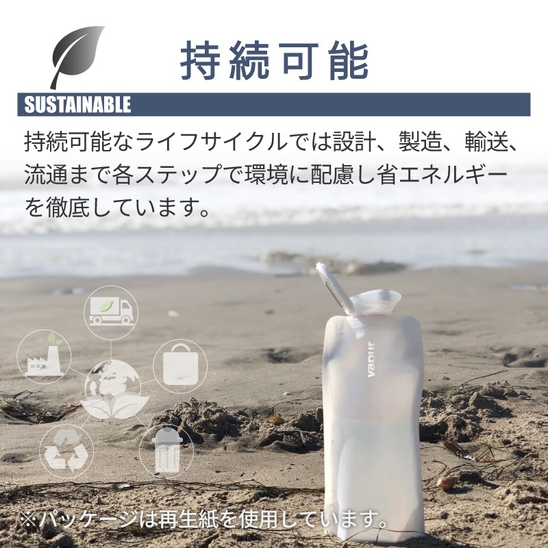 vapur ヴェイパー アンチボトル Wide Mouth 1L