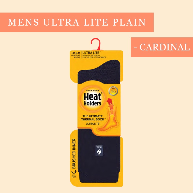 HEAT HOLDERS ヒートホルダーズ サーマルソックス MENS ULTRA LITE PLAIN CARDINALのラインナップ