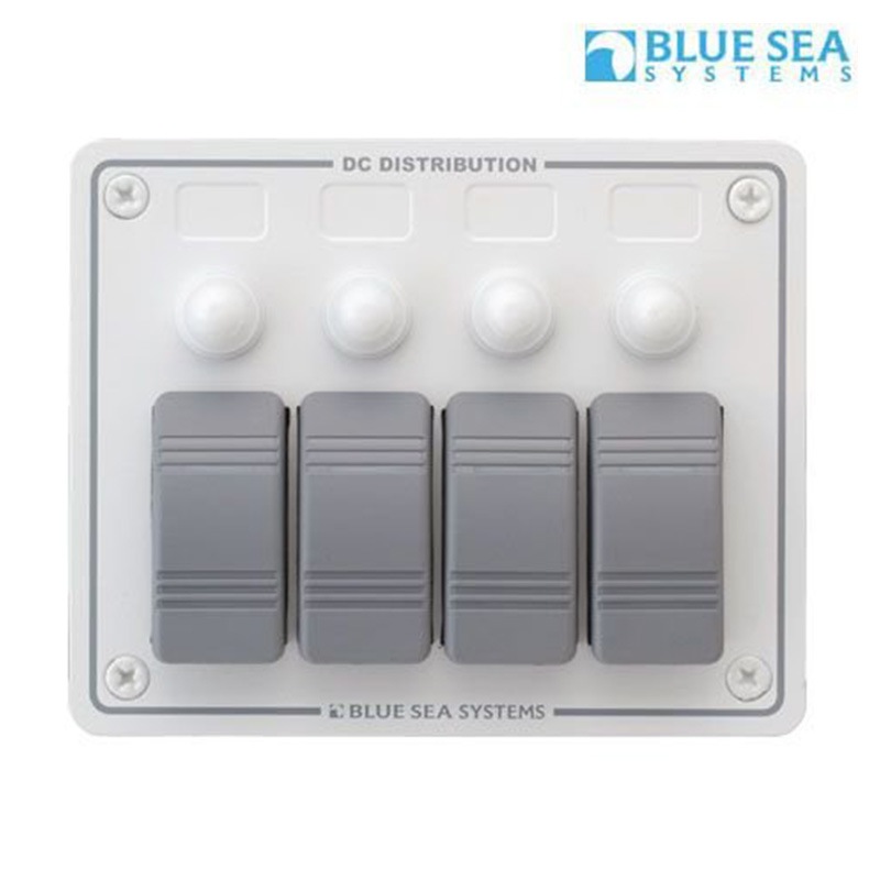 BLUE SEA  ブルーシー 防水サーキットブレーカーパネル 横型4連