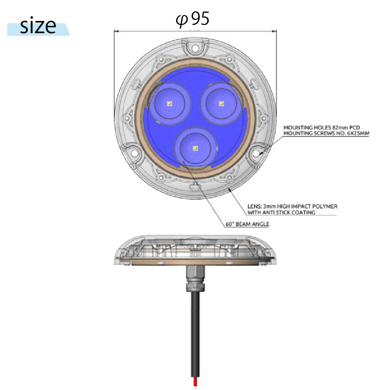 Bluefin LED Piranha P3 SM 水中ライト