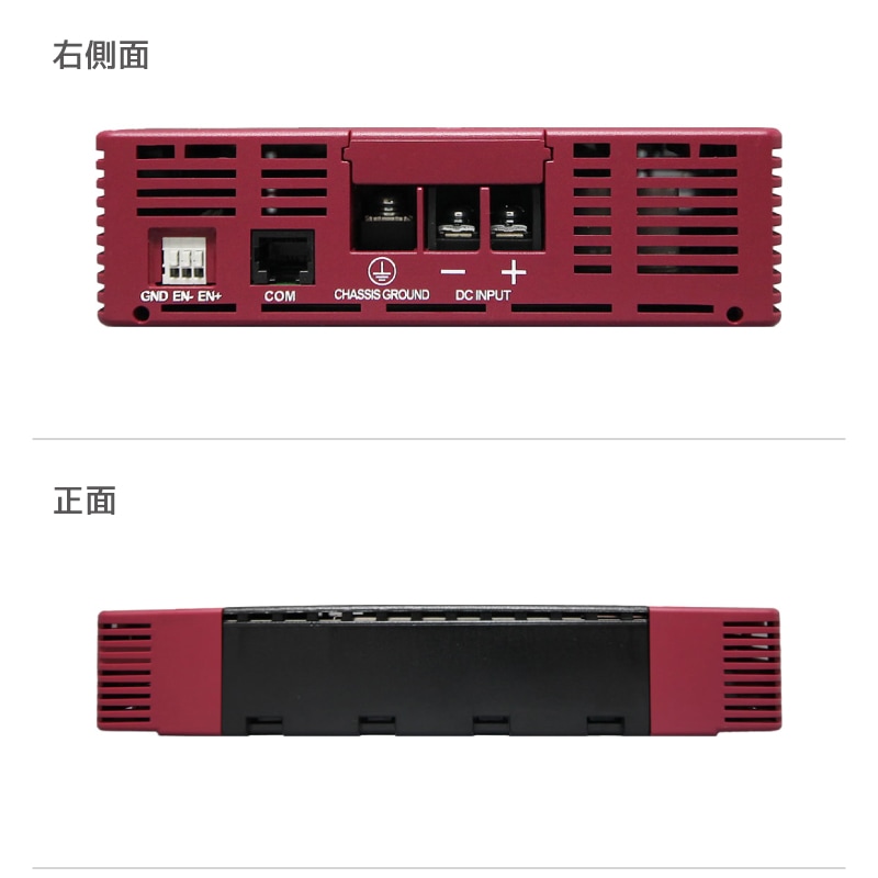 右側面 正面