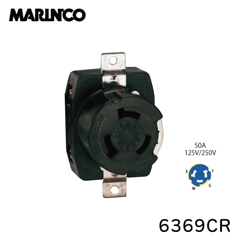 MARINCO マリンコ 外部電源コンセント 6369CR 陸電ケーブル