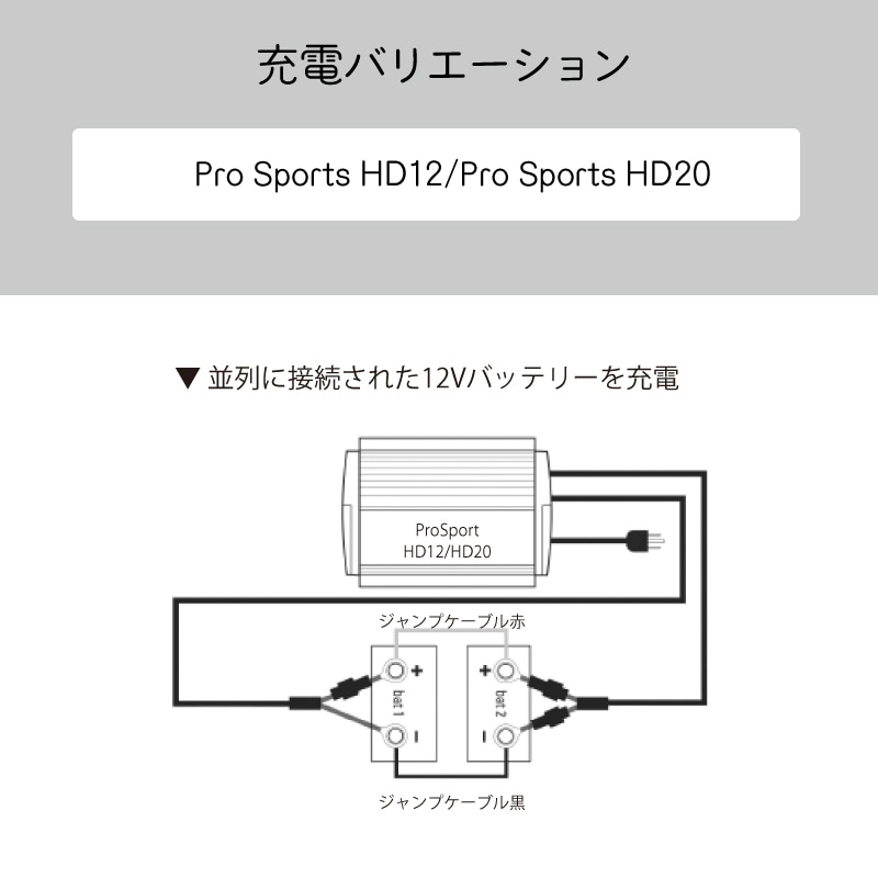 船舶搭載用防水充電器 バッテリーチャージャー プロスポーツシリーズ ProSports HD20