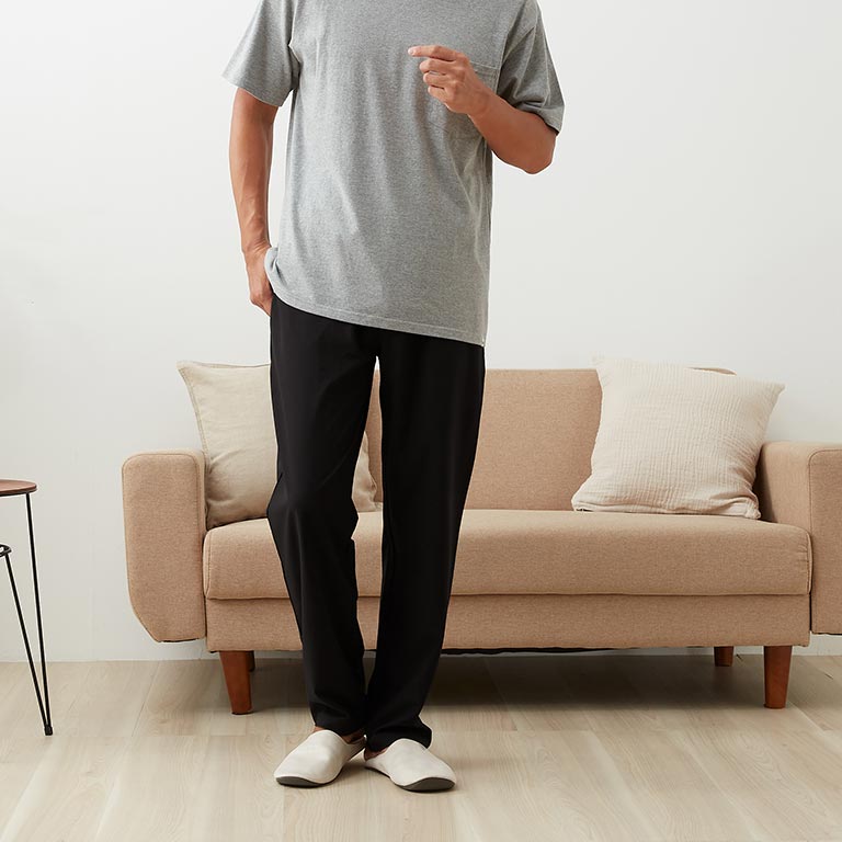 メンズ涼感らくらくパンツ 2色組 【通常】｜nihonchokuhan(日本直販