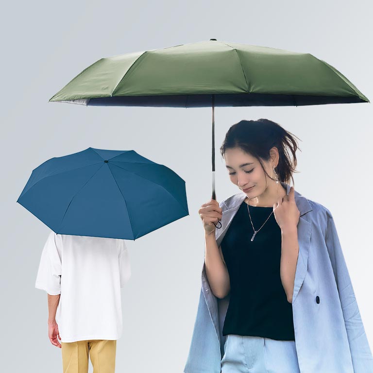 遮夏クール晴雨兼用日傘3段 男女兼用60cm 【通常
