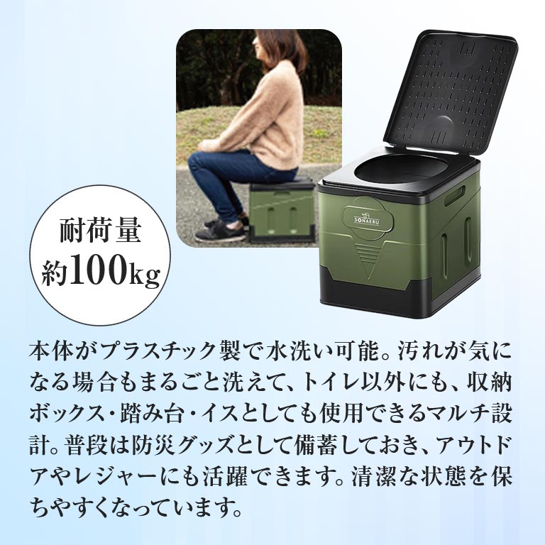 直送】 防災士推奨 救急トイレ120回 折り畳みトイレセット