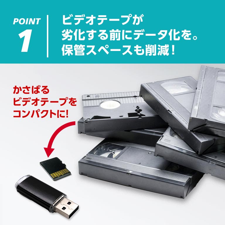 思い出ビデオ変換レコーダー 【通常】｜nihonchokuhan(日本直販)通販サイト