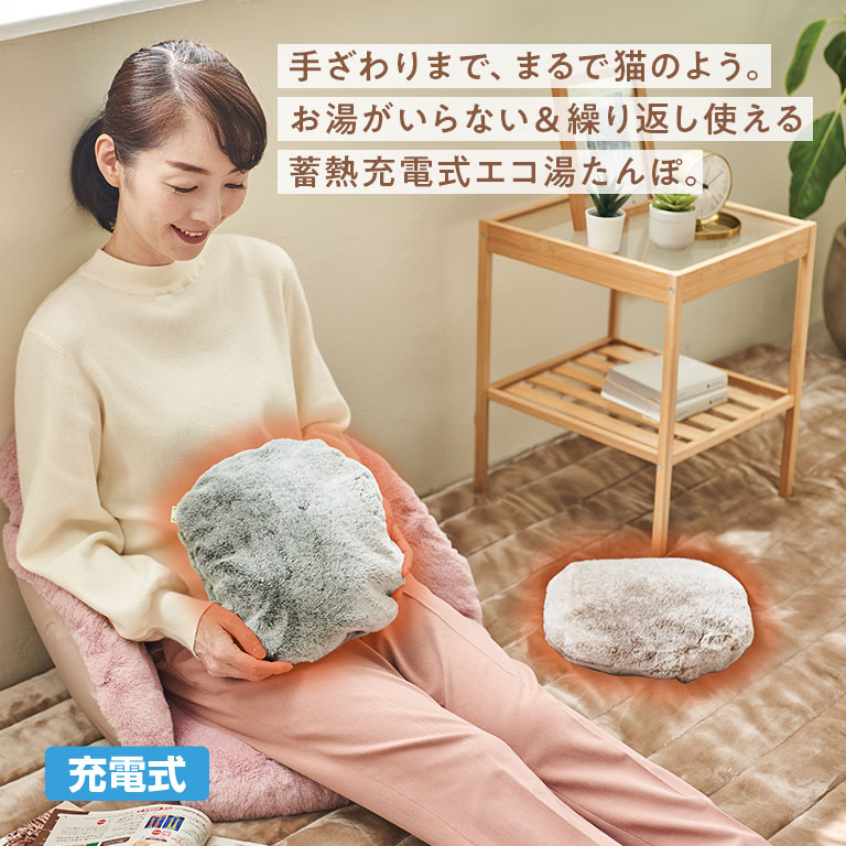 蓄熱充電式エコ湯たんぽ 特典品付 （ホワイトスコーピオン刺繍入りBio