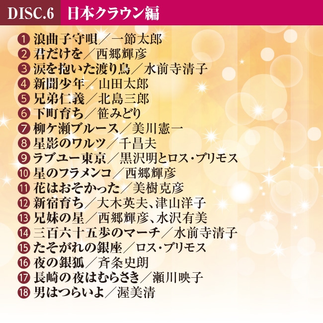 至福の歌謡曲夢の時代　NKCD-7271〜77