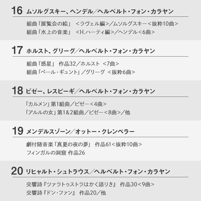 世紀の巨匠たち クラシック名演集 CD50枚セット 【通常