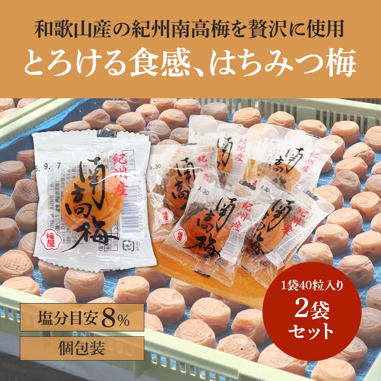 紀州南高梅はちみつ風味（個包装） 【通常】｜nihonchokuhan(日本直販