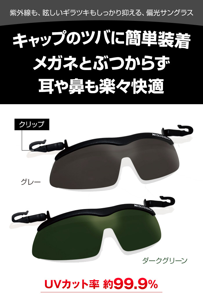 楽天市場 キャップサングラス サングラス メンズ メガネの上 クリップオン 送料無料 悠遊ショップ