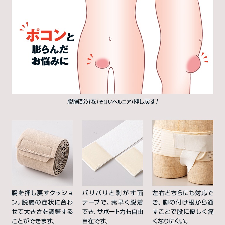 脱腸 鼠径部 ヘルニア バンド Lサイズ 男女使用可能 スポーツヘルニア