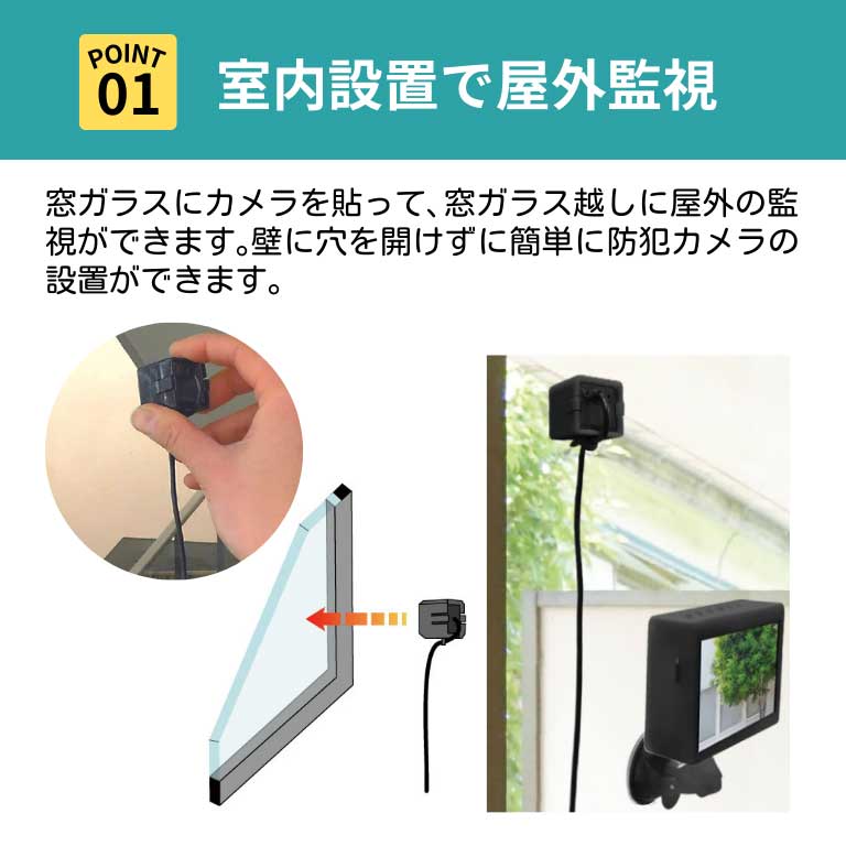 貼るだけ・置くだけ簡単設置 小型防犯カメラセット｜新聞