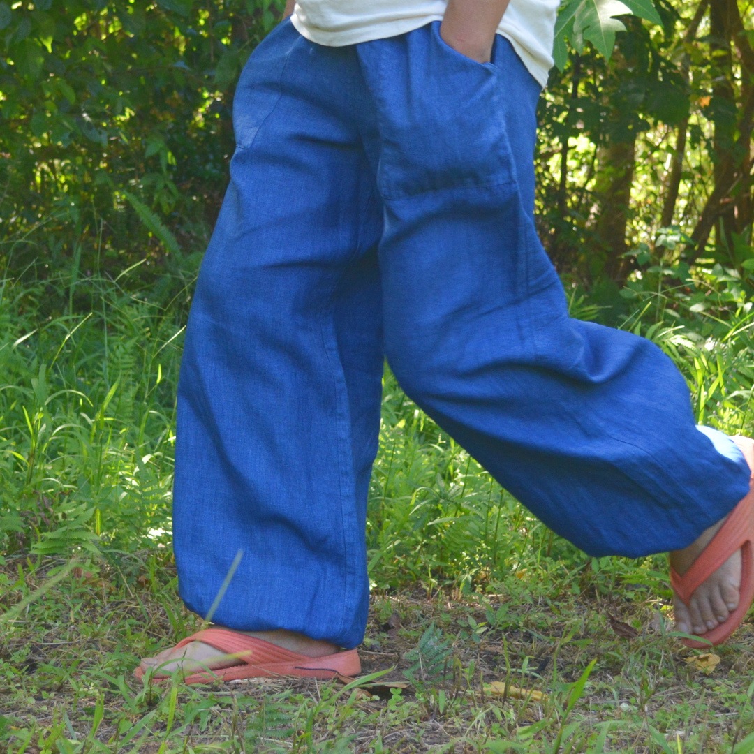 藍ばたけ】琉球藍染め ふんわりパンツ | すべての商品 | うれしな便