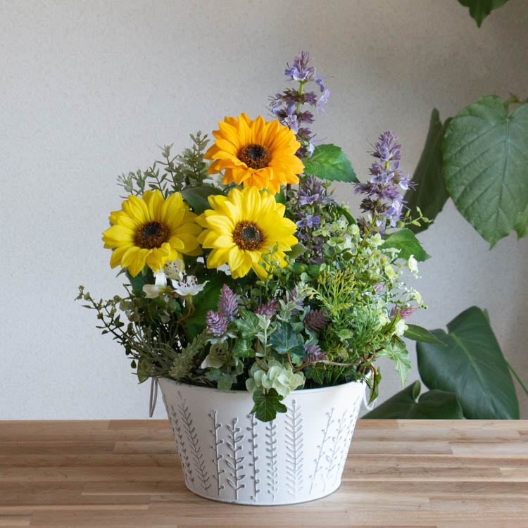 まるで本物の花うるる寄せ植え・現品限り／ アーティフィシャル